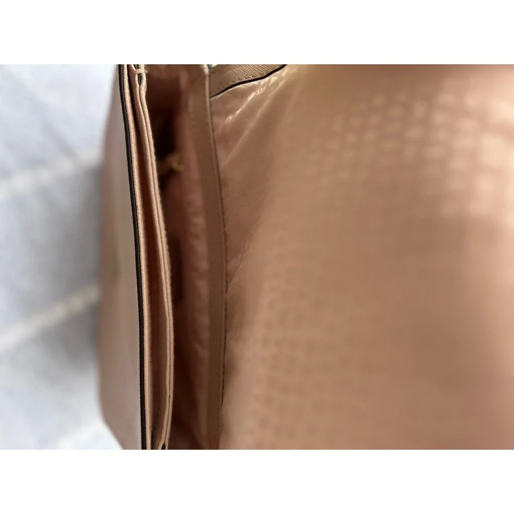 Kate Spade Pink Blush Bag  Laurel Way Jeweled Carsen  Saffiano Leather Crossbody